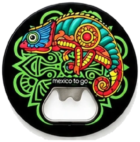 Destapador camaleón verde