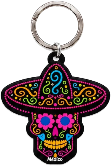 Llavero calaca charro
