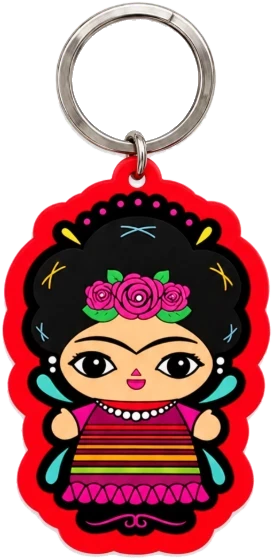 Llavero Frida roja