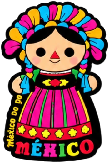 Imán muñeca de trapo