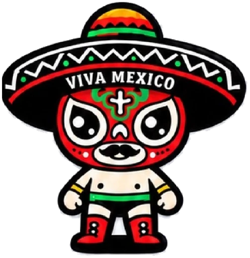 Imán luchador Viva México
